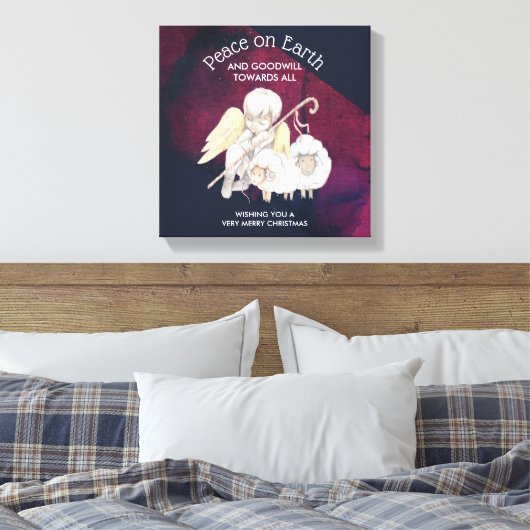 Weltfrieden und guter Wille zum allumfassenden Hir Leinwanddruck (Insitu (Schlafzimmer))