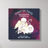 Weltfrieden und guter Wille zum allumfassenden Hir Leinwanddruck (Vorderseite)