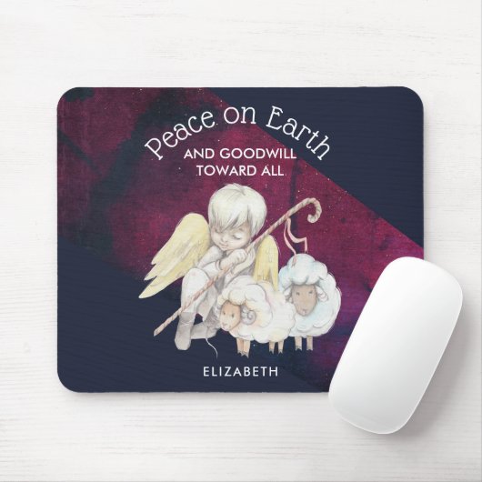 Weltfrieden und guter Wille zum allumfassenden Hir Mousepad (Mit Mouse)