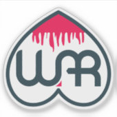 Weltfrieden und liebe dein Leben Aufkleber (Vorderseite)