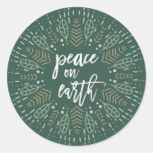 Weltfrieden | Urlaub Runder Aufkleber (Vorderseite)