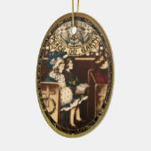 Weltfrieden Vintag Keramik Ornament (Links)