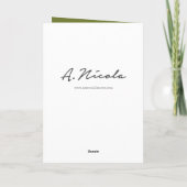 Weltfrieden-Vintage Feiertags-Karte Feiertagskarte (Rückseite)