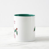 Weltfrieden Vintage Weihnachts-Tasse Tasse (Zentrum)