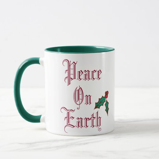 Weltfrieden Vintage Weihnachts-Tasse Tasse (Links)