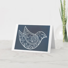 Weltfrieden-Vogel Feiertagskarte
