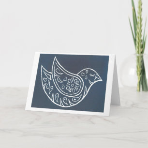 Weltfrieden-Vogel Feiertagskarte