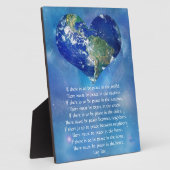 Weltfrieden von Lao Tzu Fotoplatte (Seite)