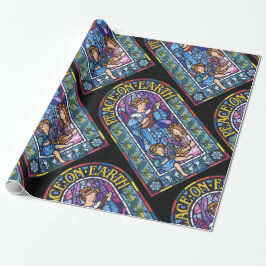 Weltfrieden Vorrasaelitfarbenes Glas Geschenkpapier