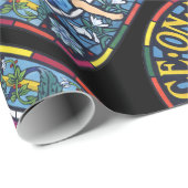 Weltfrieden Vorrasaelitfarbenes Glas Geschenkpapier (Rolleneckpunkt)