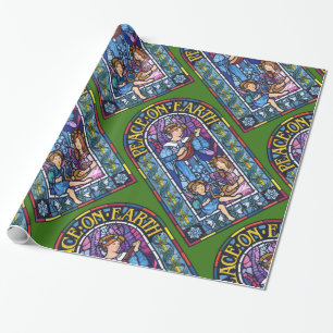Weltfrieden Vorrasaelitfarbenes Glas Geschenkpapier