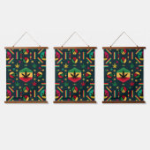 Weltfrieden Wandteppich Mit Holzrahmen (Dreifach)