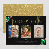 Weltfrieden Weihnachten 3 Foto Kranz (Vorne/Hinten)