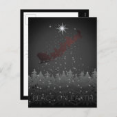 Weltfrieden Weihnachten Abend Stars Santa's Schlit (Vorne/Hinten)