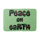 Weltfrieden Weihnachten Badematte (Vorderseite)