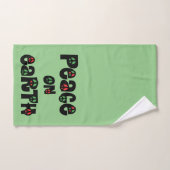 Weltfrieden Weihnachten Badhandtuch Set (Handtuch)