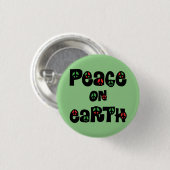 Weltfrieden Weihnachten Button (Vorne & Hinten)