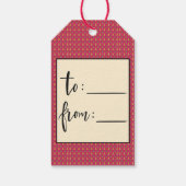 Weltfrieden Weihnachten Geschenkanhänger (Rückseite)