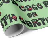 Weltfrieden Weihnachten Geschenkpapier (Rolleneckpunkt)
