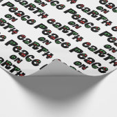 Weltfrieden Weihnachten Geschenkpapier (Ecke)