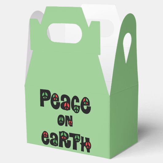 Weltfrieden Weihnachten Geschenkschachtel (Geöffnet)