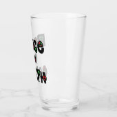 Weltfrieden Weihnachten Glas (Links)