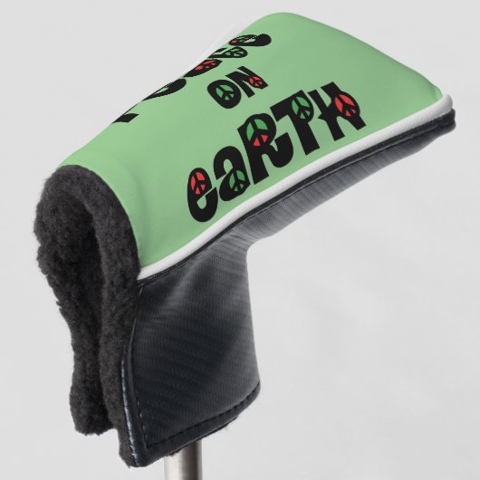 Weltfrieden Weihnachten Golf Headcover (3/4 Vorderseite)