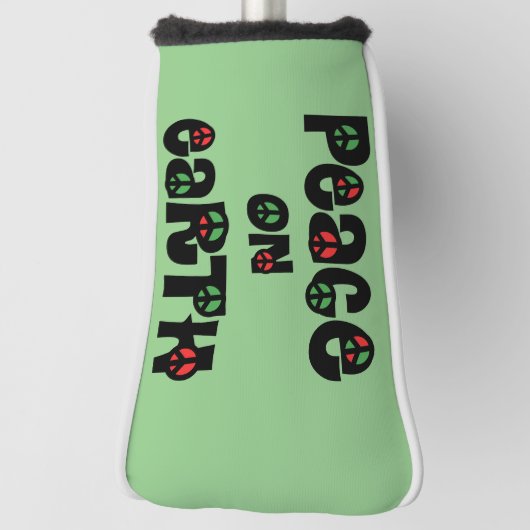 Weltfrieden Weihnachten Golf Headcover (Rotieren 90)