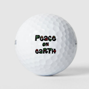 Weltfrieden Weihnachten Golfball