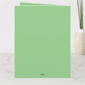 Weltfrieden Weihnachten Karte (Rückseite)