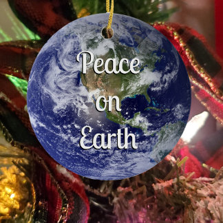 Weltfrieden | Weihnachten Keramik Ornament