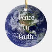 Weltfrieden | Weihnachten Keramik Ornament (Vorne)