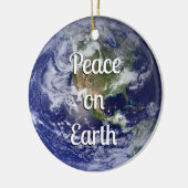 Weltfrieden | Weihnachten Keramik Ornament (Links)