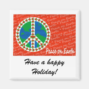 Weltfrieden-Weihnachten Magnet