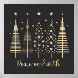 Weltfrieden Weihnachten Minimalistisch Poster