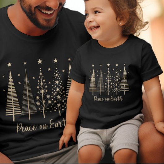 Weltfrieden Weihnachten Minimalistischer T - Shirt