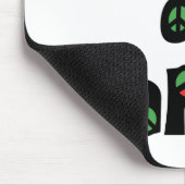 Weltfrieden Weihnachten Mousepad (Ecke)