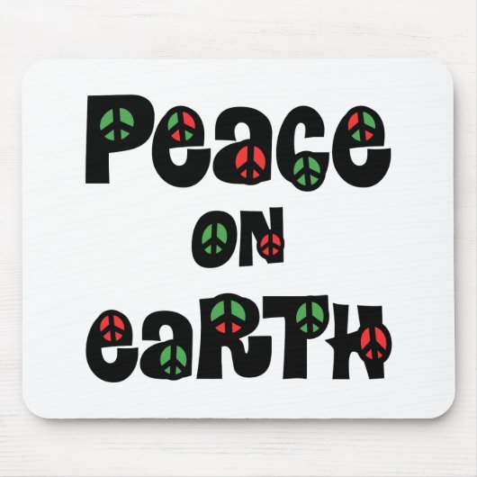 Weltfrieden Weihnachten Mousepad (Vorne)