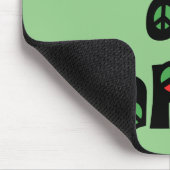 Weltfrieden Weihnachten Mousepad (Ecke)