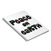 Weltfrieden Weihnachten Notizblock (Rechte Seite)