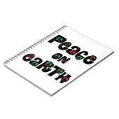 Weltfrieden Weihnachten Notizblock (Linke Seite)