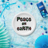 Weltfrieden Weihnachten Pappteller (Party)