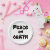 Weltfrieden Weihnachten Pappteller (Party)