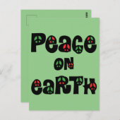 Weltfrieden Weihnachten Postkarte (Vorne/Hinten)