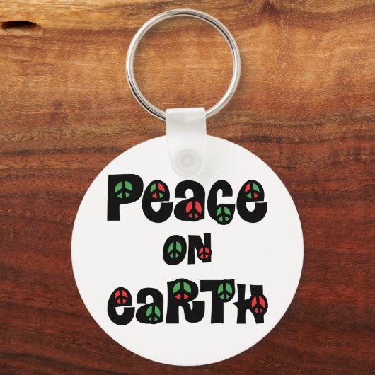 Weltfrieden Weihnachten Schlüsselanhänger (Vorderseite)