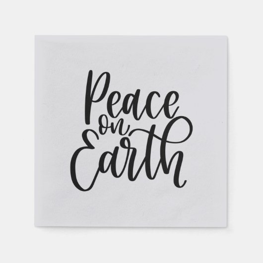 Weltfrieden Weihnachten Serviette (Vorderseite)