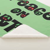 Weltfrieden Weihnachten Sherpadecke (3/4)