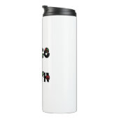 Weltfrieden Weihnachten Thermosbecher (Nach rechts gedreht)