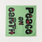 Weltfrieden Weihnachten Wandteppich (Vorderseite (Horizontal))