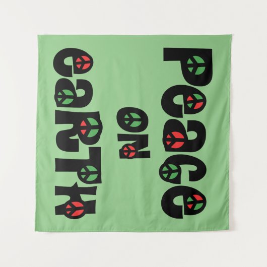 Weltfrieden Weihnachten Wandteppich (Vorderseite (Horizontal))